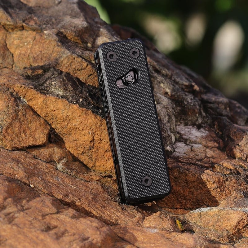 Roxon KS2E Noir Elite D2 Blade 13 in 1 Mini Multi Tool function pocket knife with big scissor, G10 handle and Pocket clip, good for Camping/Backpacking/Emergencies/EDC Multitool (D2 Steel Blade) - Image 5